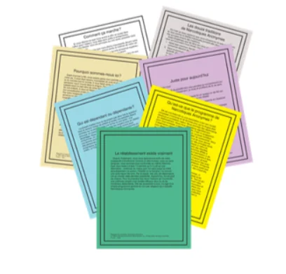 Lot des 7 lectures cartonnées pour réunions